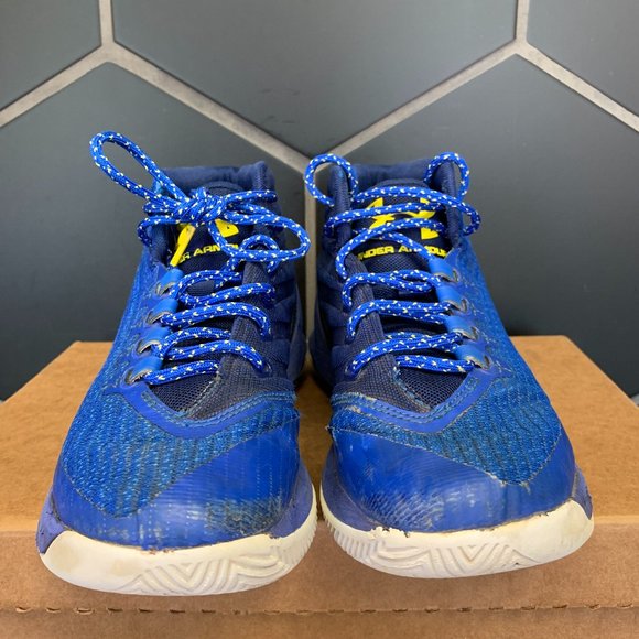 ~Used W/O Box! Under Armour Curry 3 GS Dub Nation Basketball Sneakers Size 6Y - Picture 3 of 6